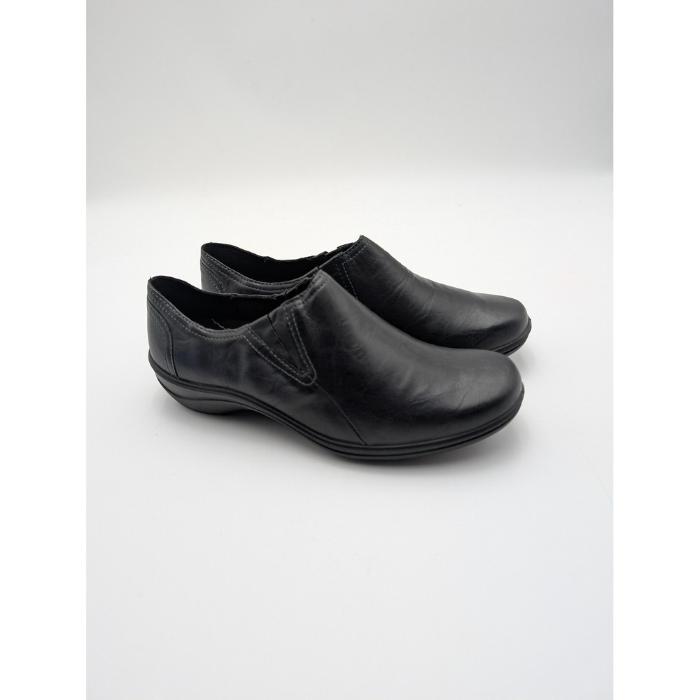 Romika Slip-On Shoes Womens Size 6.5 Black Leather Comfort Casual EU 37 New